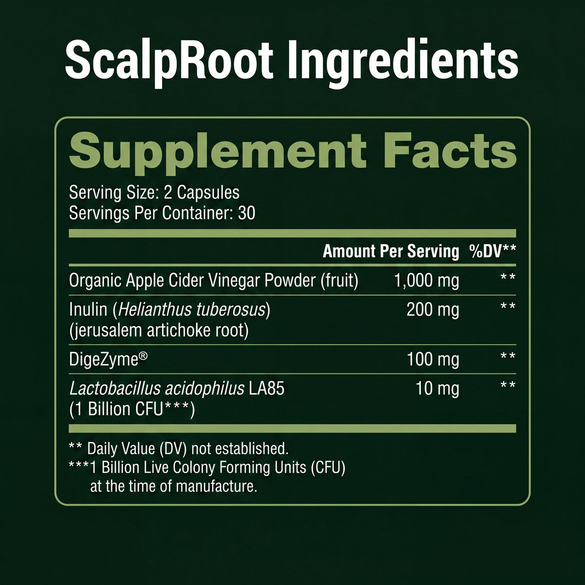 View Supplement Label